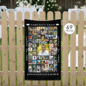 Afscheid 69 Foto Collage Gefeliciteerd Afgestudeer Spandoek