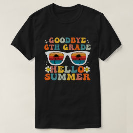 Afscheid 6e graad Hallo zomer, Groovy 6de graad T-shirt