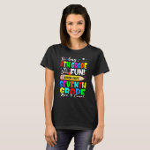Afscheid 6e graad in de zevende klas hier t-shirt (Voorkant volledig)