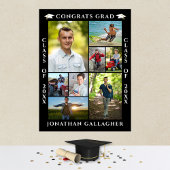 Afscheid 8 Foto Collage Gefeliciteerd Geslaagd Poster