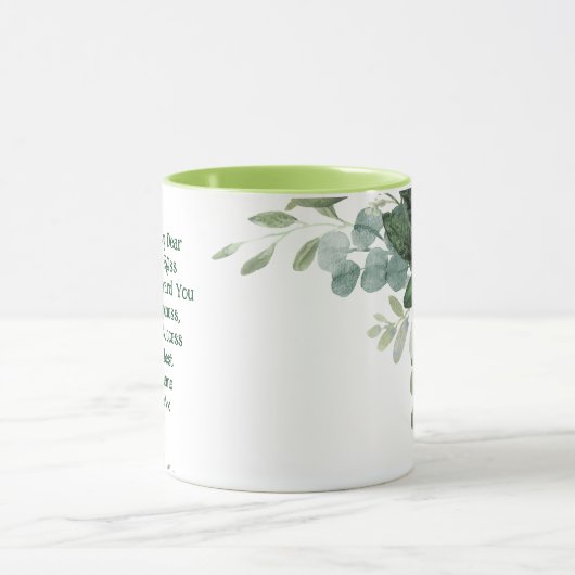 Afscheid Afscheid Mok Voeg Eigen Tekst Toe Gedicht (Midden)