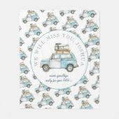 Afscheid Afstudeerder Schattigee auto gaan weg par Fleece Deken (Voorkant)