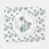 Afscheid Afstudeerder Schattigee auto gaan weg par Fleece Deken (Voorkant (Horizontaal))