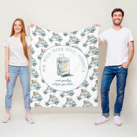 Afscheid Afstudeerder Schattigee auto gaan weg par Fleece Deken (In situ)