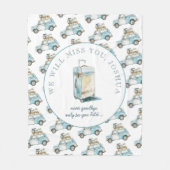 Afscheid Afstudeerder Schattigee auto gaan weg par Fleece Deken (Voorkant)