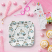 Afscheid Afstudeerder Schattigee auto gaan weg par Papieren Bordje (Feest)