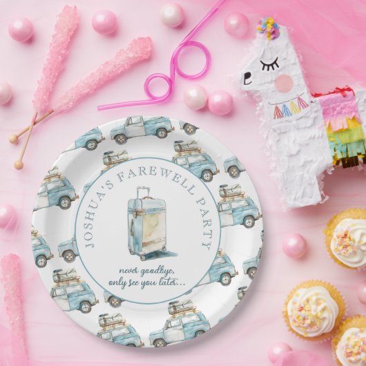 Afscheid Afstudeerder Schattigee auto gaan weg par Papieren Bordje (Feest)