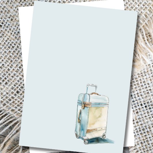 Afscheid Afstudeerder Waterverf Going Away Party Kaart