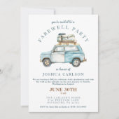 Afscheid Afstudeerder Waterverf Going Away Party Kaart (Voorkant)