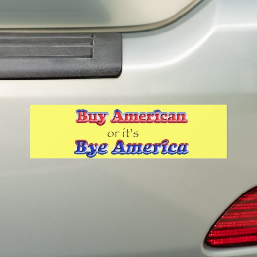 afscheid amerikaans bumpersticker (Op auto)