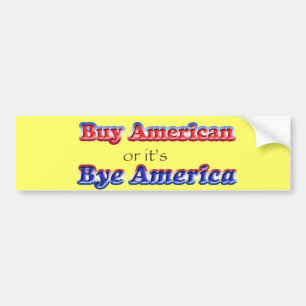 afscheid amerikaans bumpersticker
