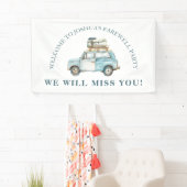 Afscheid Auto en Bagage gaan weg Party Welkom Spandoek (Insitu)