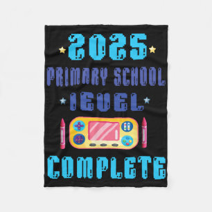 Afscheid basisschool leerjaar 6 2025 - Gamer Level Fleece Deken