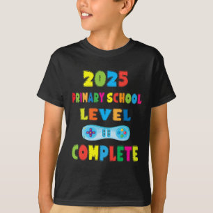 Afscheid basisschool leerjaar 6 2025 - Gamer Level T-shirt