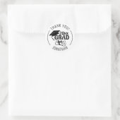 Afscheid Bedankt Jaar van de Klas PERSOONLIJK Ronde Sticker (Tas)