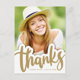 Afscheid bij afstuderen | Handgeschreven ontwerp o Briefkaart