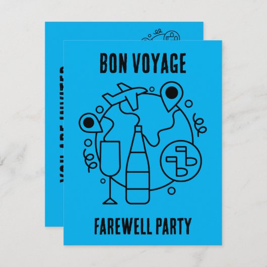 Afscheid Bon Voyage Party (Voorkant / Achterkant)