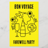 Afscheid Bon Voyage Party Flyer (Voorkant)