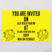 Afscheid Bon Voyage Party Flyer (Achterkant)