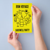 Afscheid Bon Voyage Party Flyer (Hand)