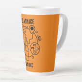 Afscheid Bon Voyage Party Latte Mok (Rechterhoek)