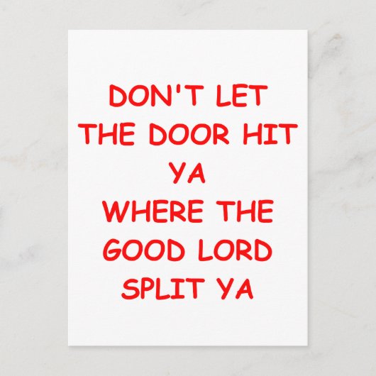 afscheid briefkaart (Voorkant)