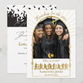 Afscheid Celestiale Astronomie Ruimte Afstudeerfot Kaart (Voorkant / Achterkant)