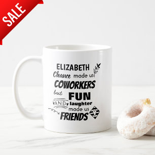 Afscheid collega baas - wij zijn vrienden Aangepas Koffiemok