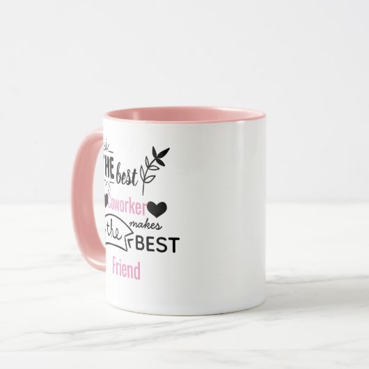 Afscheid Collega Cadeau Beste Collega Nu Vrienden Mok (Voorkant links)