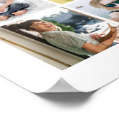 Afscheid Congrats 23 Foto Collage Modern Wit Poster (Hoek)