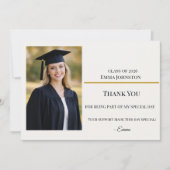 Afscheid Dank Je Foto Kaart Modern (Voorkant)