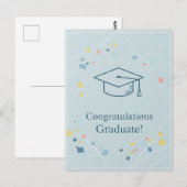 Afscheid Dankkaart Afstudeerkaart Briefkaart (Voorkant / Achterkant)