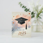 Afscheid Dankkaart Afstuderen Briefkaart (Staand voorkant)