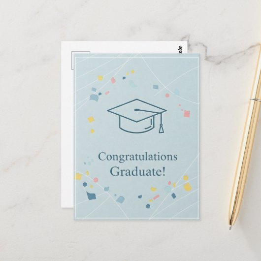 Afscheid Dankkaart Briefkaart (Voorkant / Achterkant in situ)