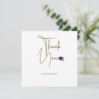 Afscheid Dankkaart Dalton White Serif Zwart