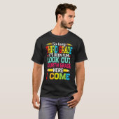 Afscheid derde rang Kijk uit op de eerste dag van  T-shirt (Voorkant volledig)