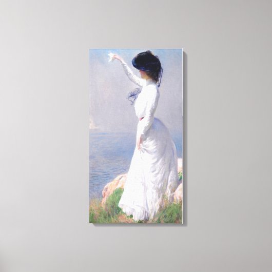 Afscheid (door Joseph DeCamp) Canvas Afdruk (Voorkant)