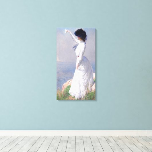Afscheid (door Joseph DeCamp) Canvas Afdruk (Insitu (Houten vloer))