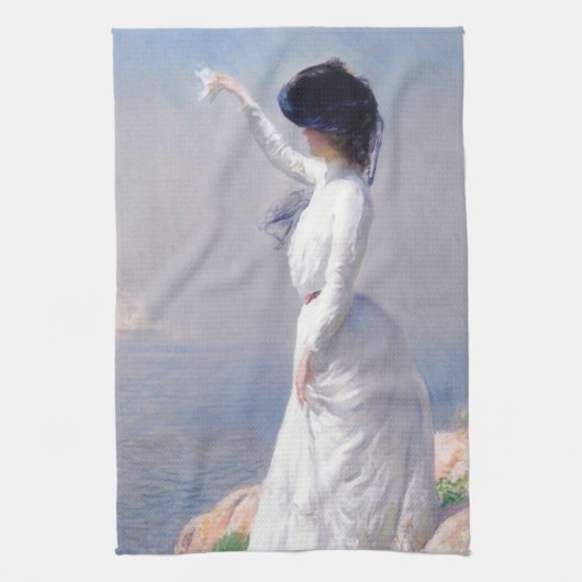 Afscheid (door Joseph DeCamp) Theedoek (Verticaal)