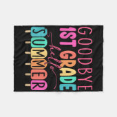 Afscheid eerste graad Hallo eerste graad Fleece Deken (Voorkant (Horizontaal))