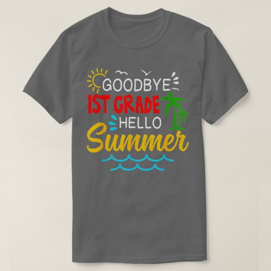 Afscheid eerste graad Hallo eerste graad Gradua T-shirt (Design voorkant)