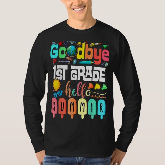 Afscheid eerste graad Hallo eerste graad T-shirt (Voorkant)