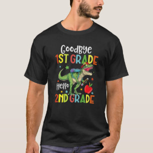 Afscheid eerste graad Hallo tweede graad Dinosaur T-shirt