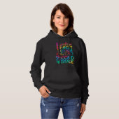 Afscheid eerste graad Hallo tweede graad Hoodie (Voorkant volledig)