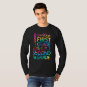 Afscheid eerste graad Hallo tweede graad T-shirt (Voorkant volledig)