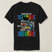 Afscheid eerste graad Hallo tweede graad T-shirt (Design voorkant)