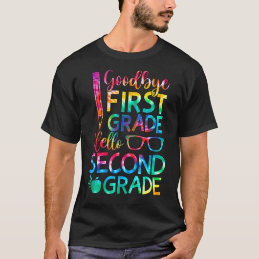 Afscheid eerste graad Hallo tweede graad T-shirt (Voorkant)