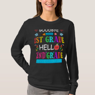 Afscheid eerste graad Hallo tweede rang Kind terug T-shirt