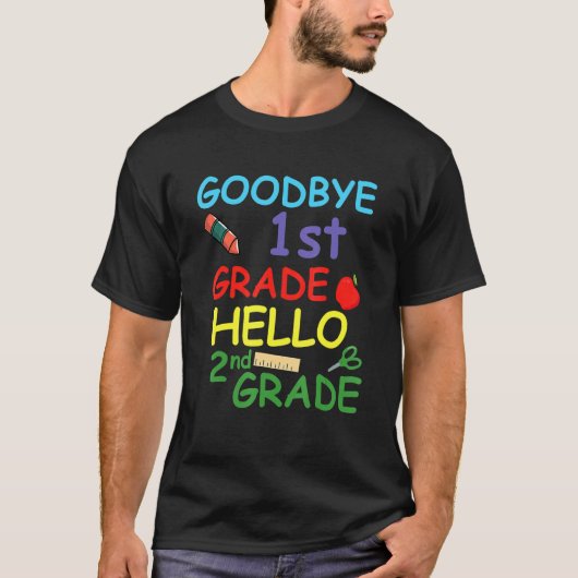 Afscheid eerste graad Hallo tweede rang T-shirt (Voorkant)