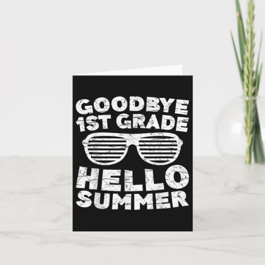 Afscheid eerste graad Hallo zomerreces eerste graa Kaart (Voorkant)